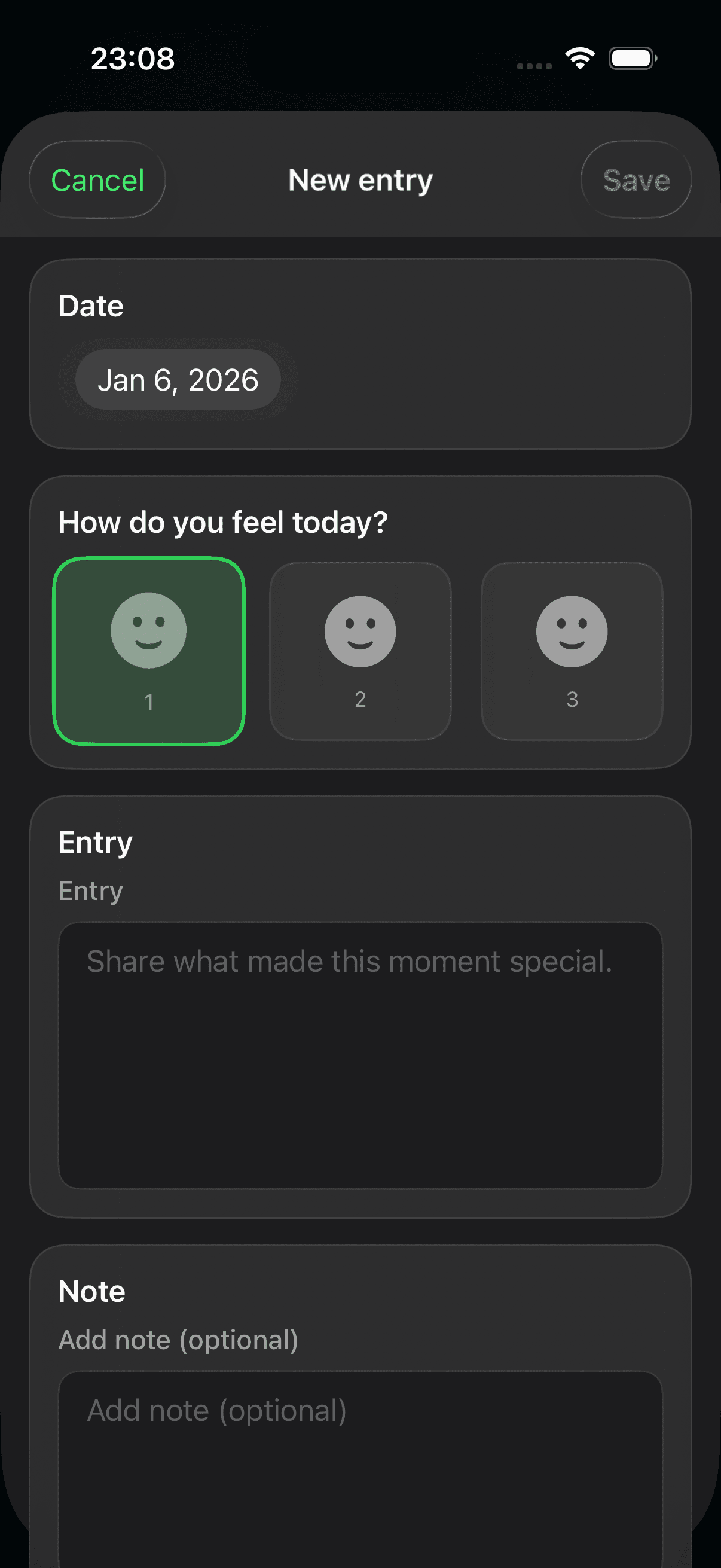 So nutzt ihr das Journal app screenshot