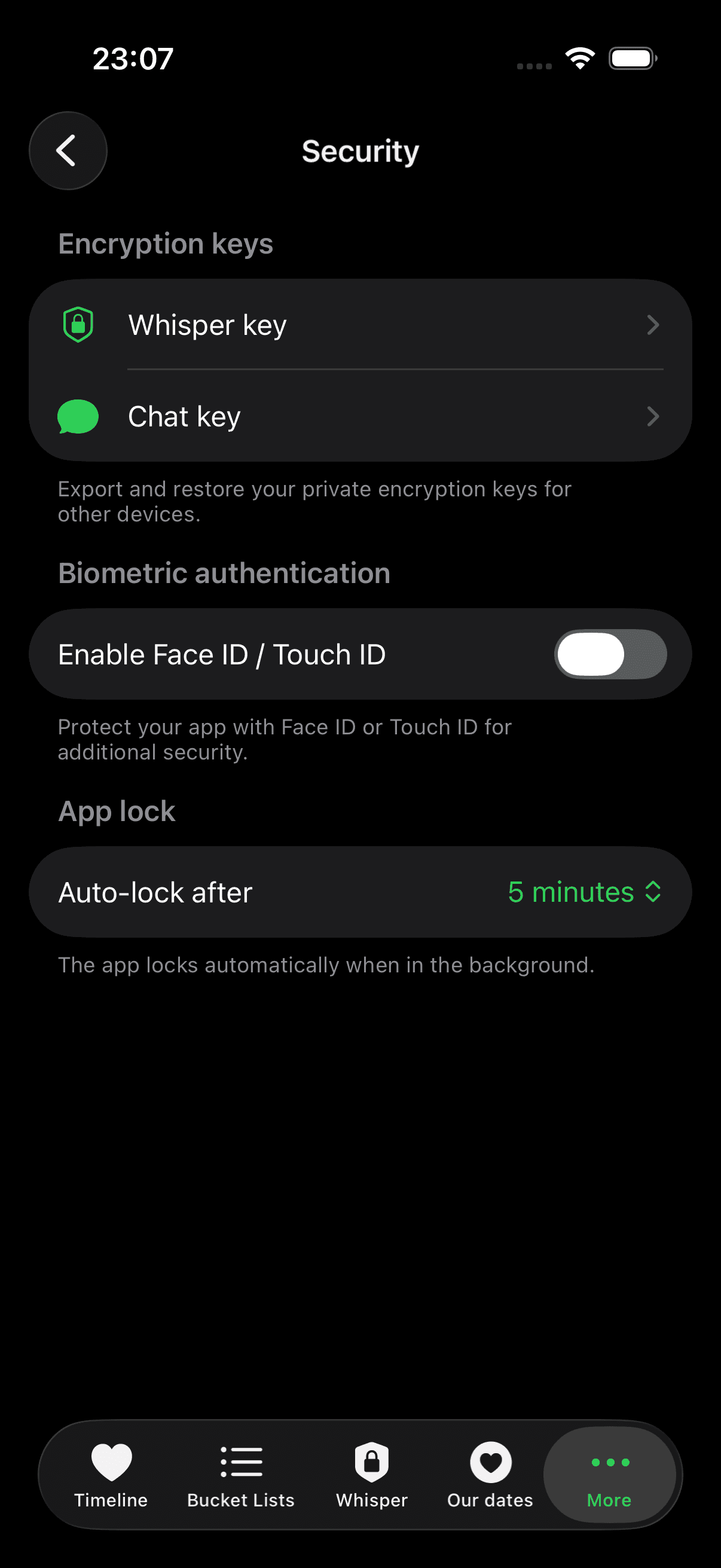 Sicher by Design app screenshot