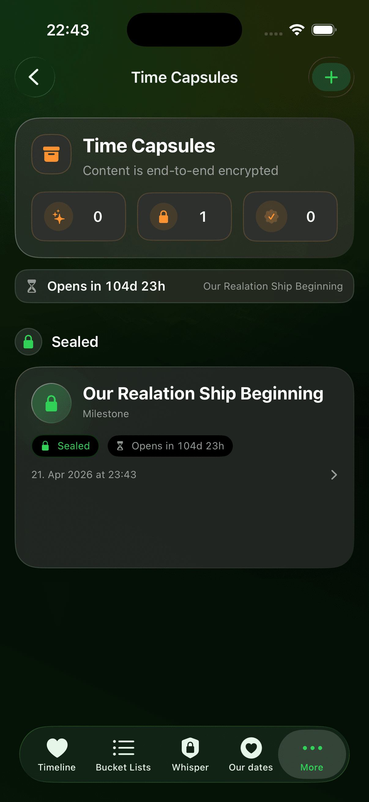 Zeitkapseln screenshot